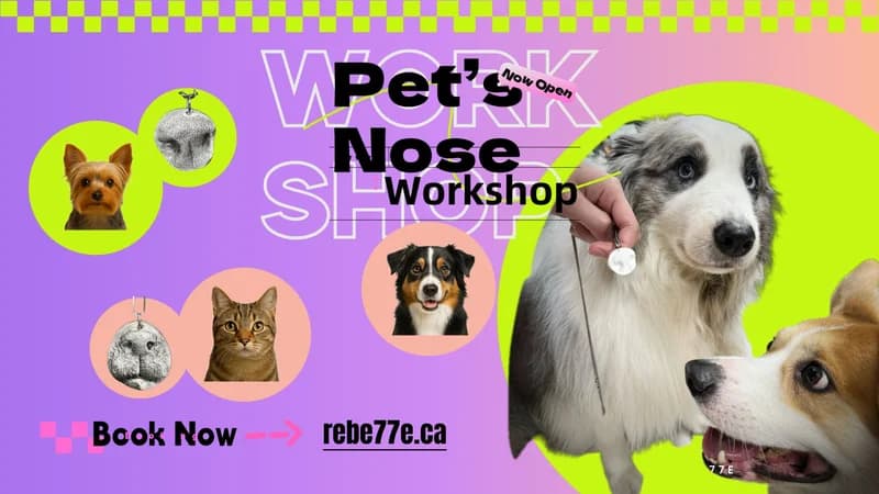 Pet Nose & Paw Print Silver Pendant Workshop (Toronto)